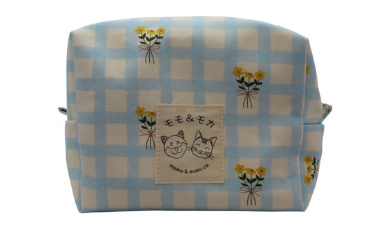 Cosmetiquera Hitomi hecha a mano, inspirada en el diseño japonés. Perfecta para organizar maquillaje o productos personales, ideal como cosmetiquera pequeña o neceser de viaje.